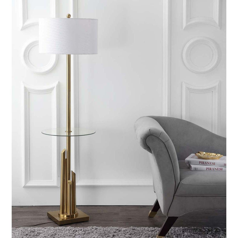 Ambrosio Brass Gold Floor Lamp - From Where - 
