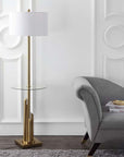 Ambrosio Brass Gold Floor Lamp - From Where - 
