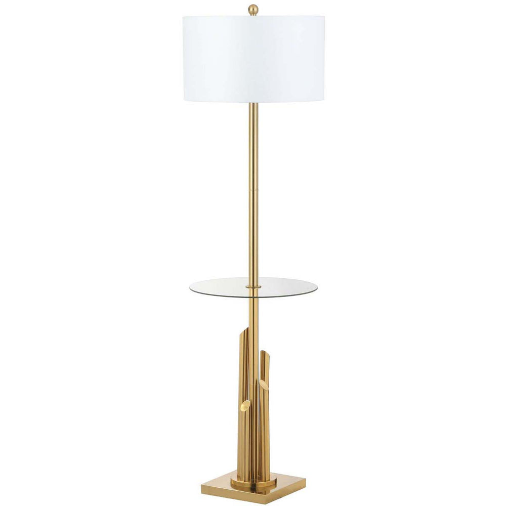 Ambrosio Brass Gold Floor Lamp - From Where - 