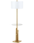 Ambrosio Brass Gold Floor Lamp - From Where - 