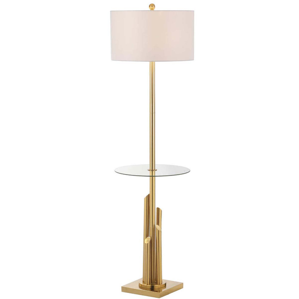 Ambrosio Brass Gold Floor Lamp - From Where - 