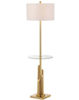Ambrosio Brass Gold Floor Lamp - From Where - 
