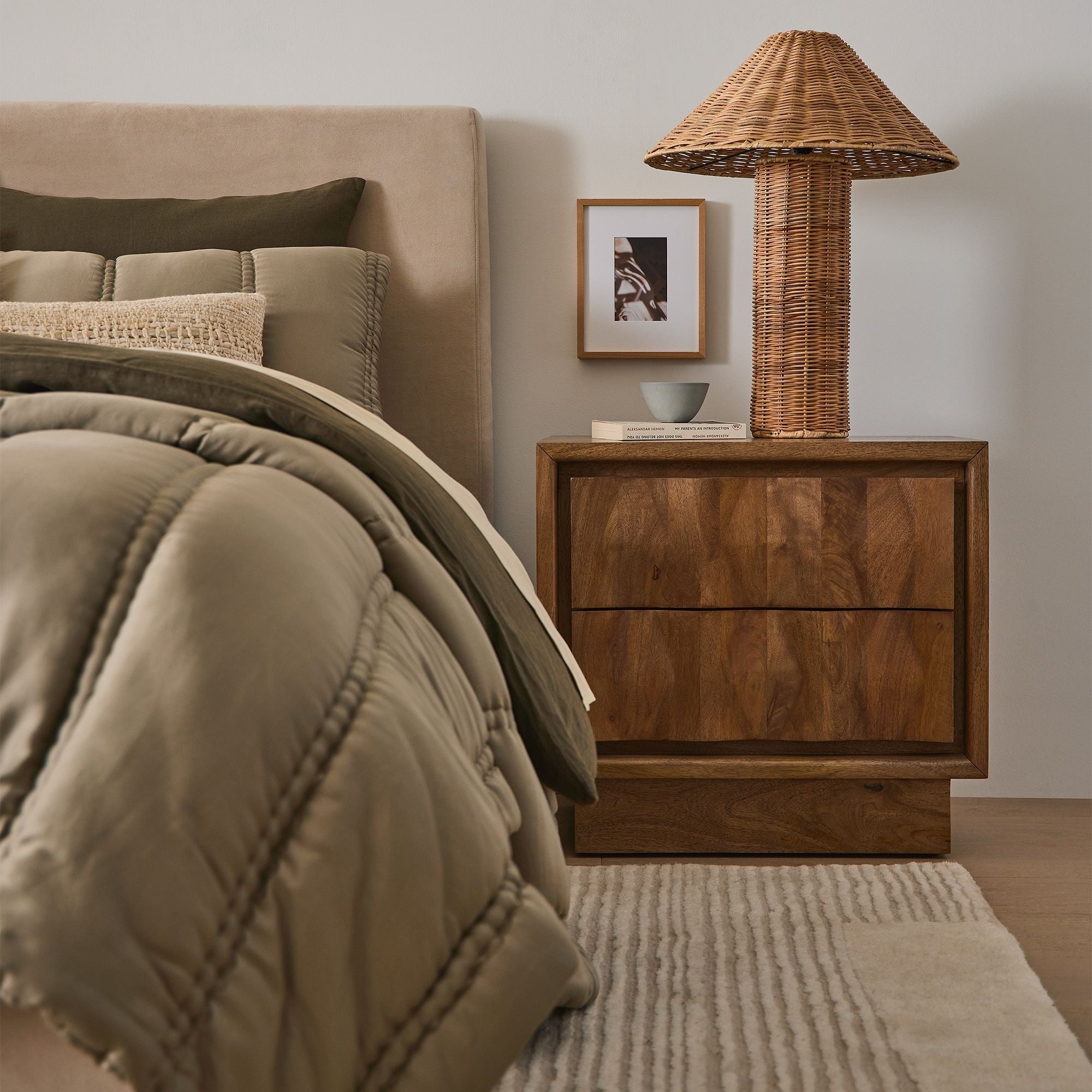 Amelia Woven Table Lamp (25") - From Where - 