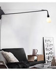 American Loft Retro Pipe Wall Light Bedside Long Arm Swing Wall Sconces E27 Artists Decor Kitchen Wall Decor Lamp - From Where - 