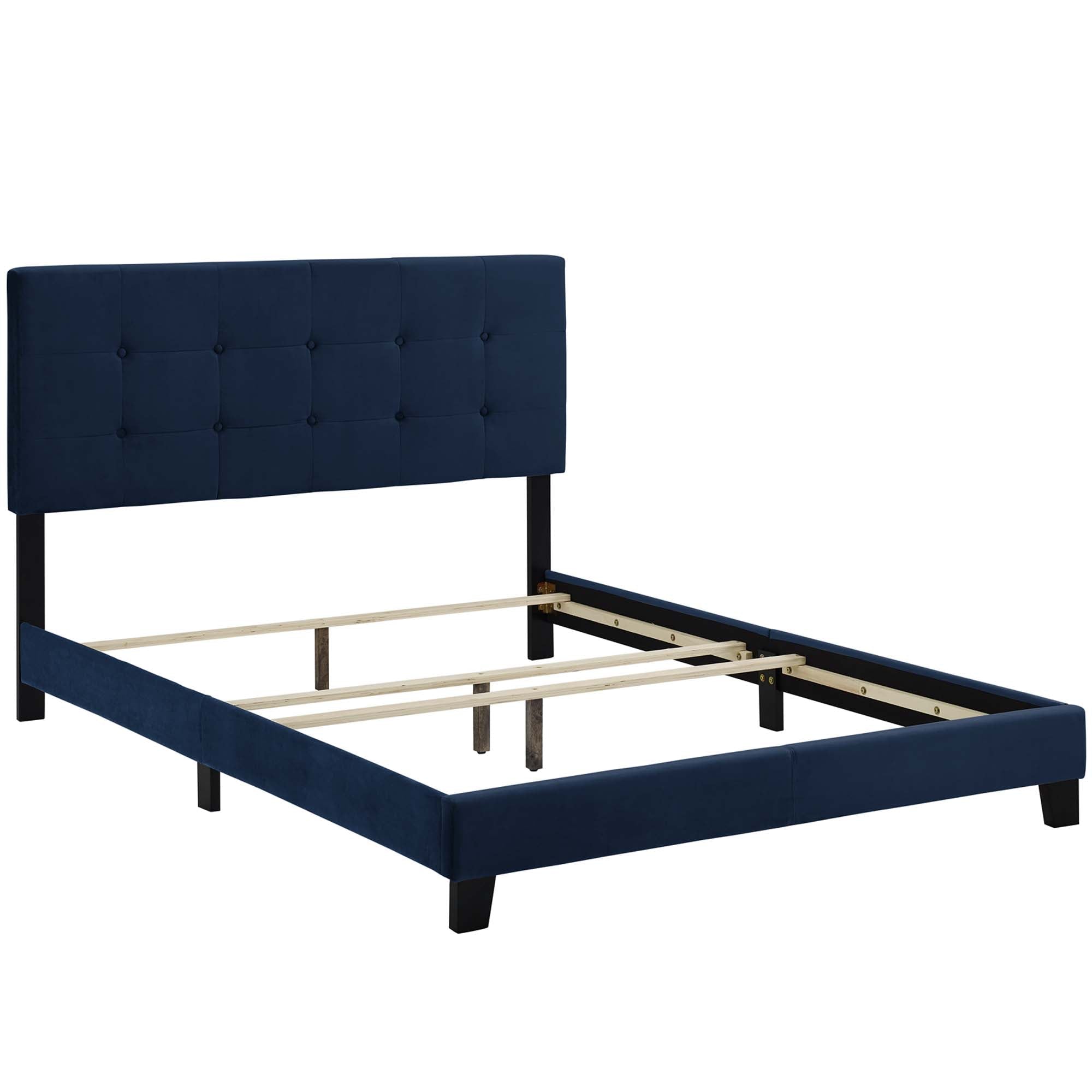 Amira Performance Velvet Bed - From Where Finds - 