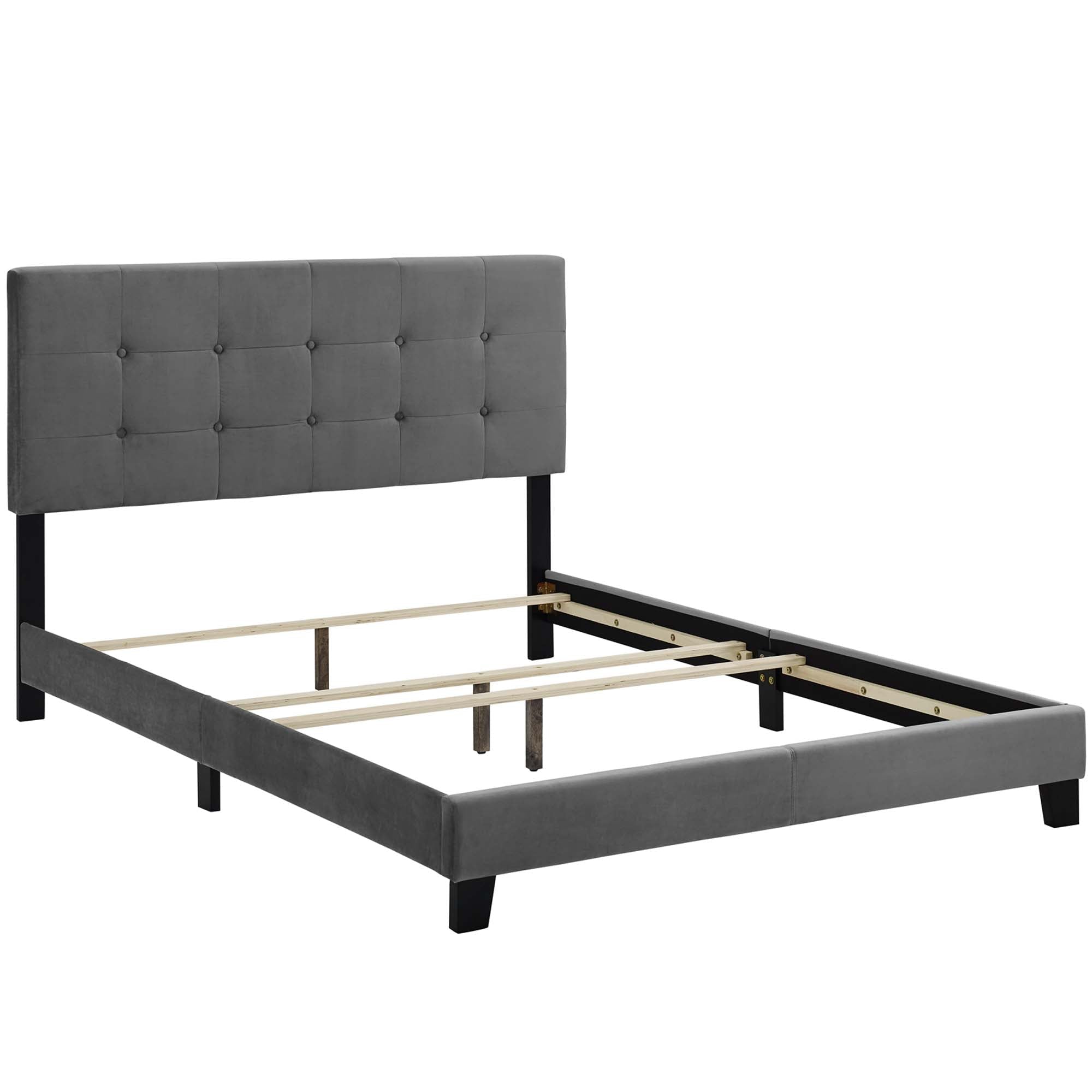 Amira Performance Velvet Bed - From Where Finds - 