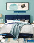 Amira Performance Velvet Bed - From Where Finds -
