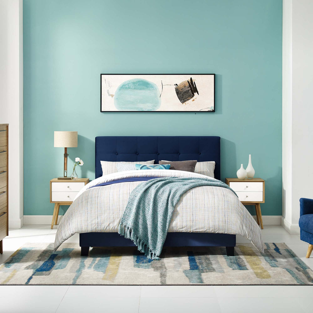 Amira Performance Velvet Bed - From Where Finds - 