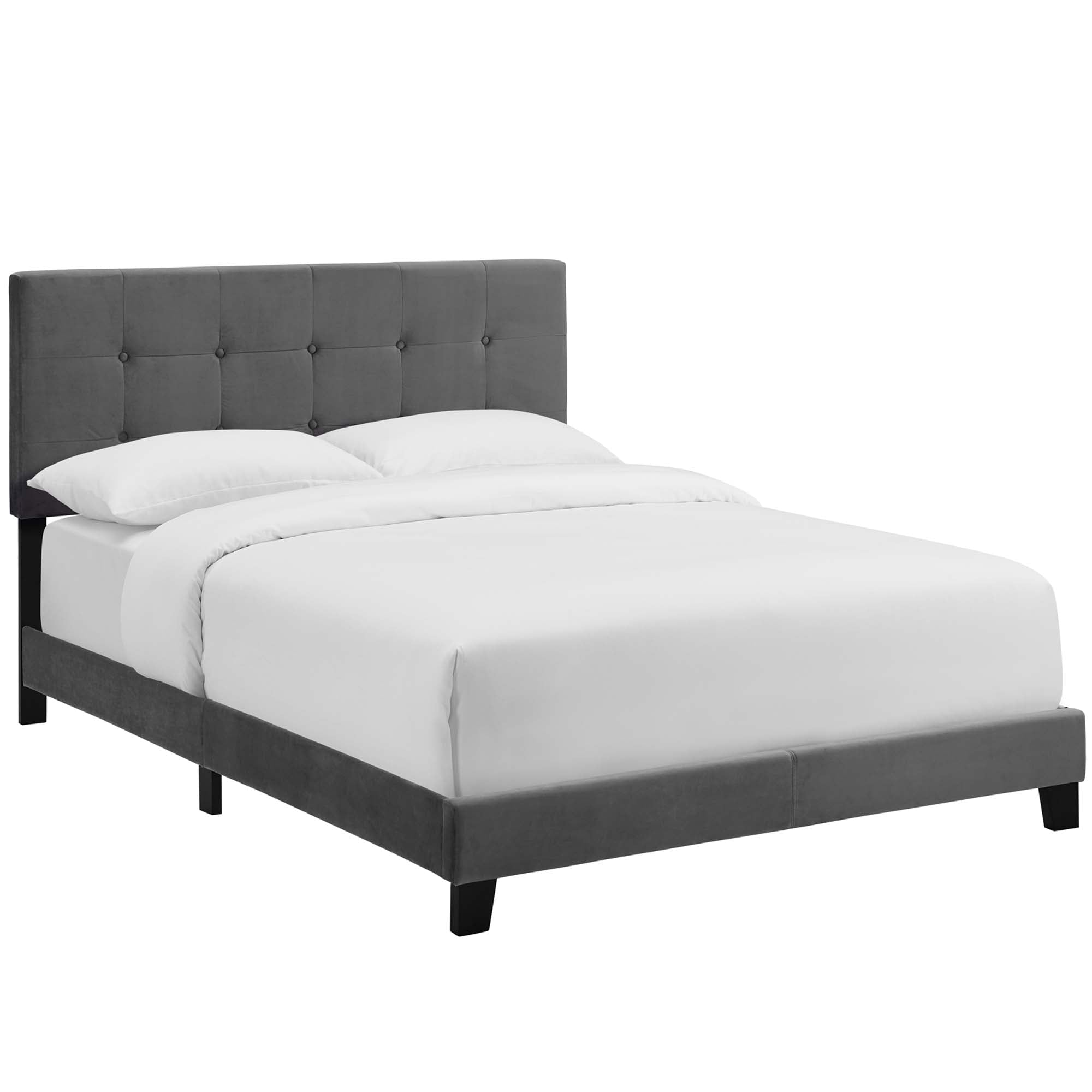 Amira Performance Velvet Bed - From Where Finds - 