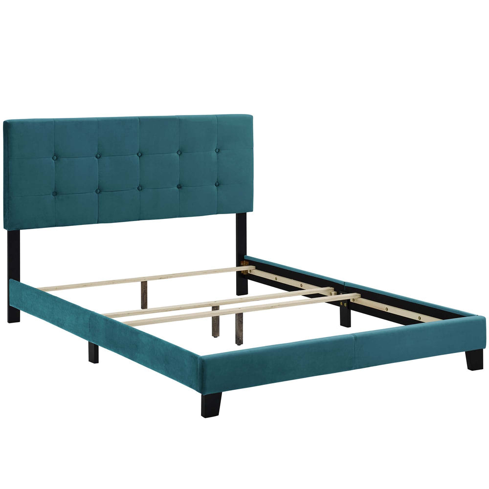 Amira Performance Velvet Bed - From Where Finds - 