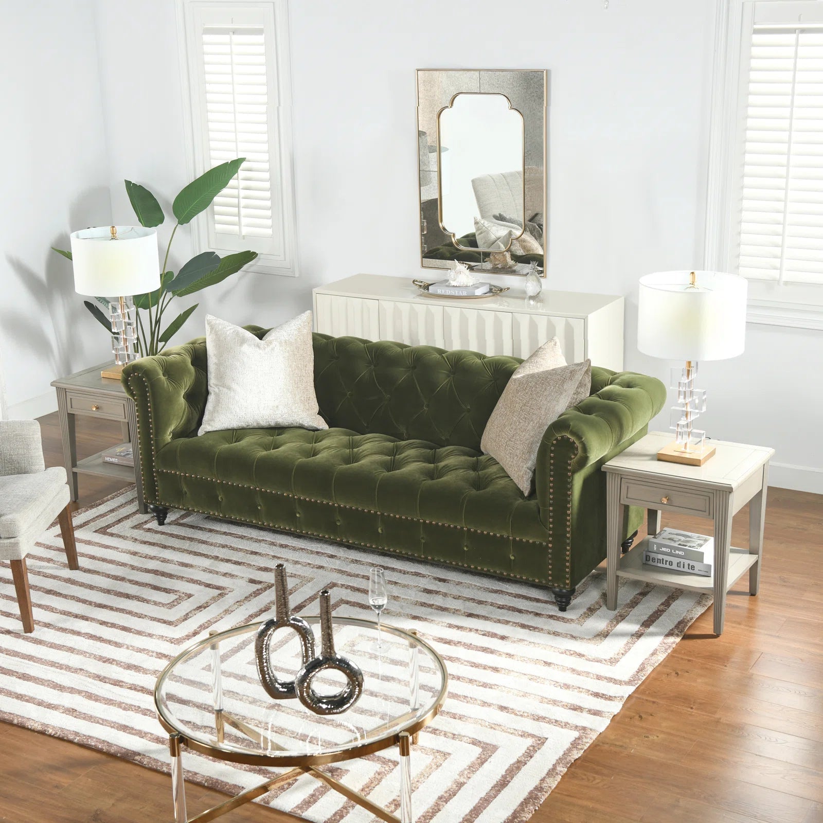 Amira Tufted Velvet Sofa - From Where - 