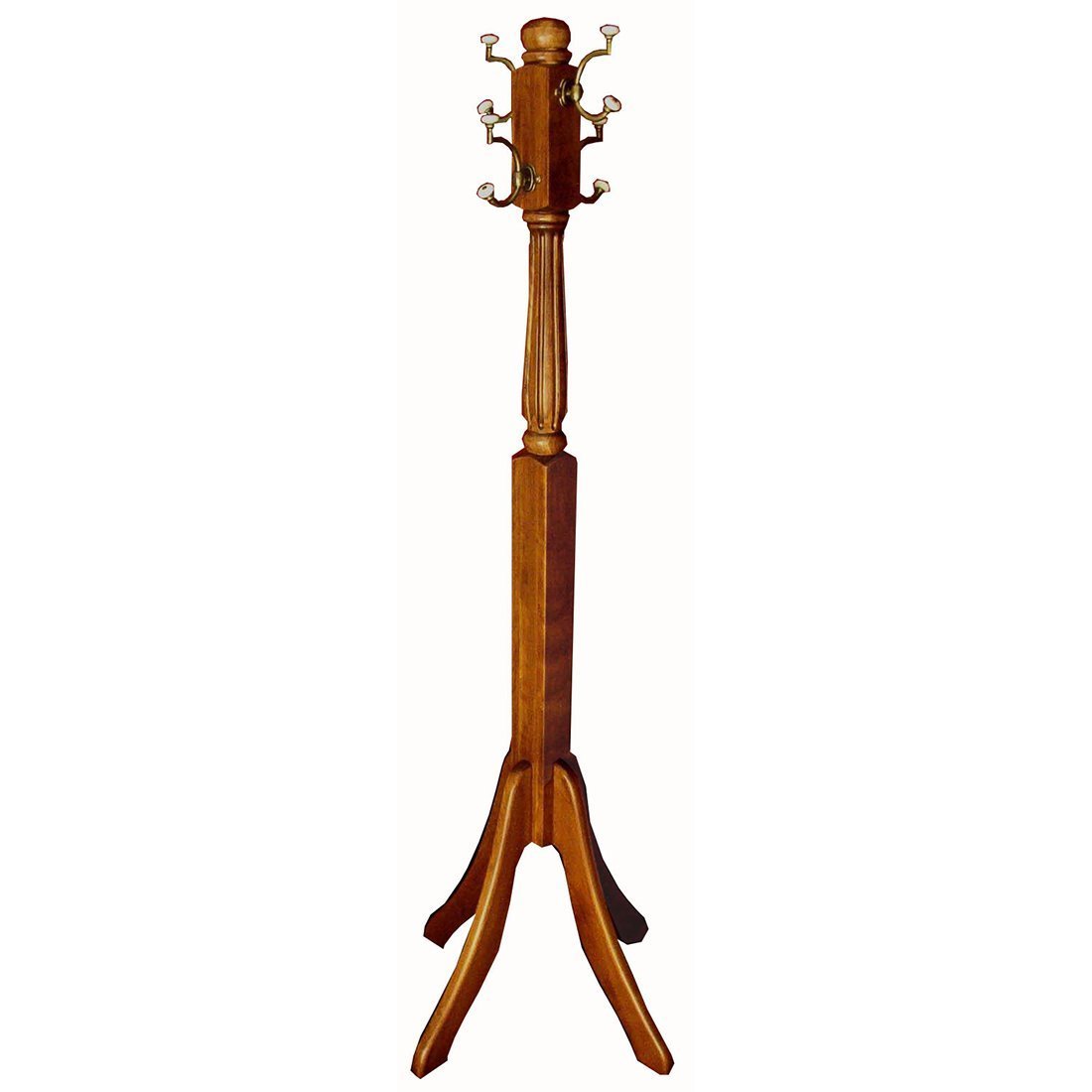 Amish Large Fluted Coat Rack - From Where - 