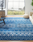 Amsterdam 5x8 Navy Beige Area Rug - From Where - 