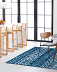 Amsterdam 5x8 Navy Beige Area Rug - From Where - 