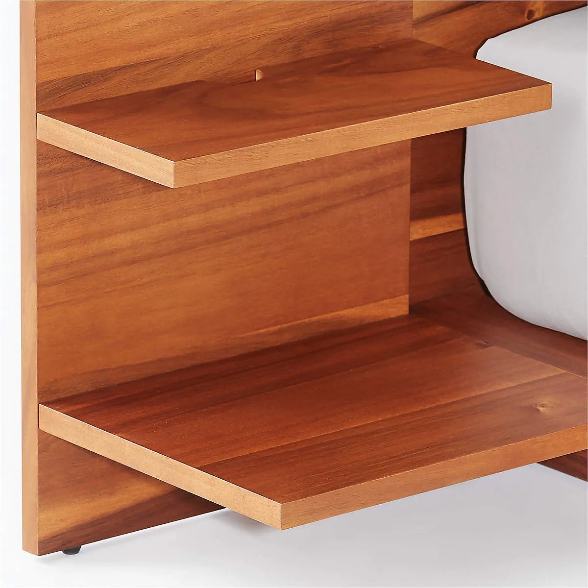 Andes Acacia Wood Platform Bed with Nightstands - From Where Finds - 