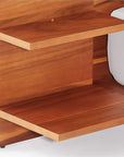 Andes Acacia Wood Platform Bed with Nightstands - From Where Finds - 