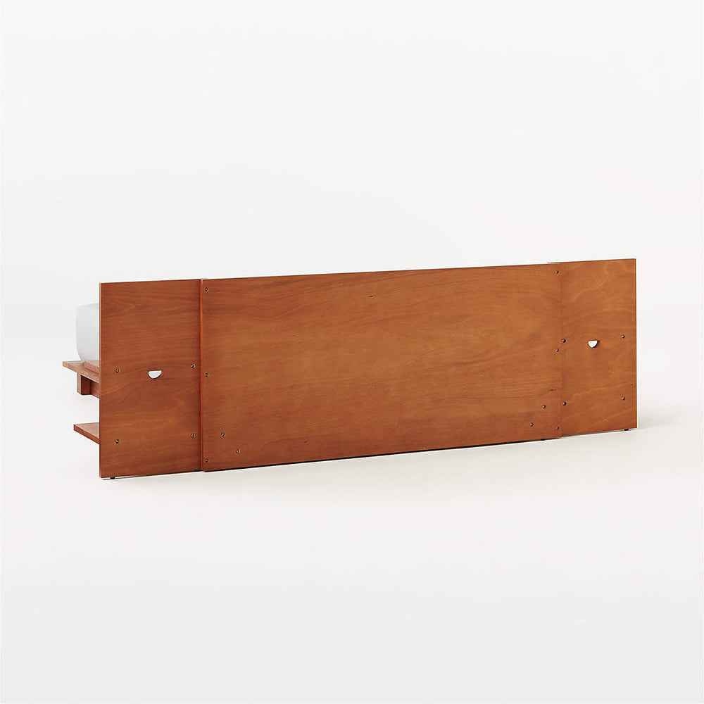 Andes Acacia Wood Platform Bed with Nightstands - From Where Finds - 