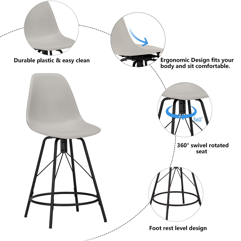 Andeworld Bar Stools (Set of 4) - From Where - 
