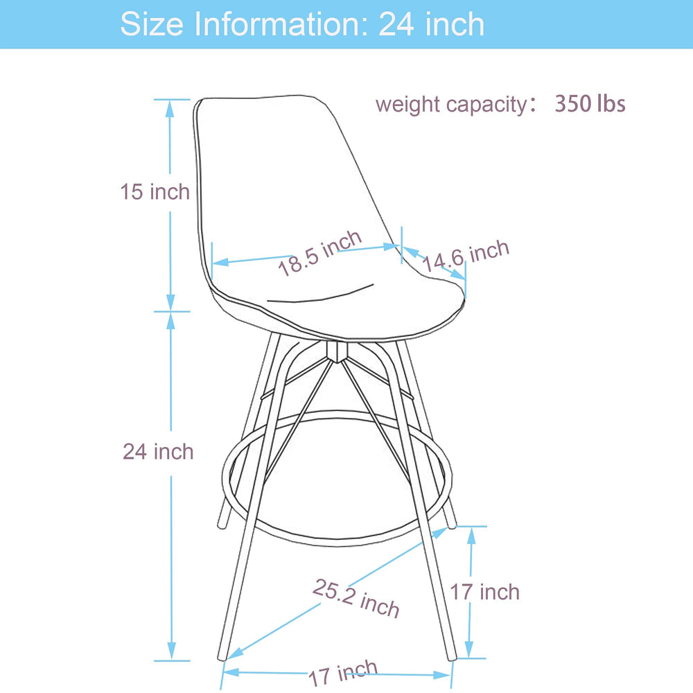 Andeworld Bar Stools (Set of 4) - From Where - 