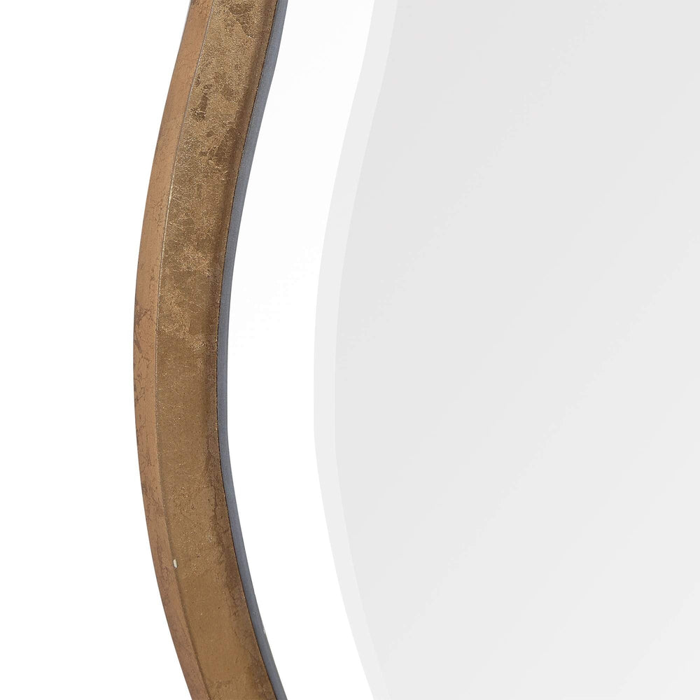 Aneta Aged Gold Scalloped Mirror - From Where Finds - 