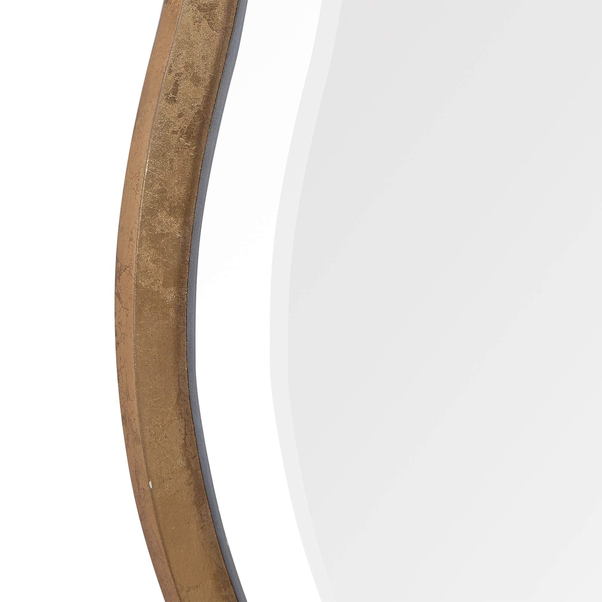 Aneta Aged Gold Scalloped Mirror - From Where Finds - 