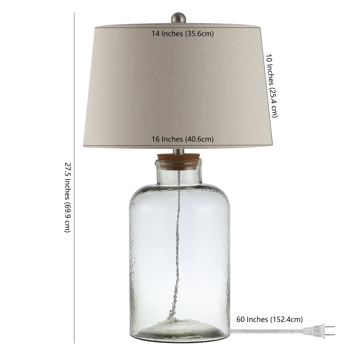 Aney 27.5&quot; Clear Table Lamp (Set of 2) - From Where - 
