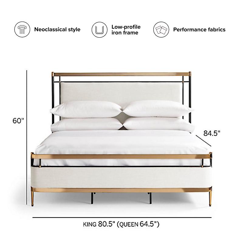 Angelina Neoclassical Bed - From Where - 