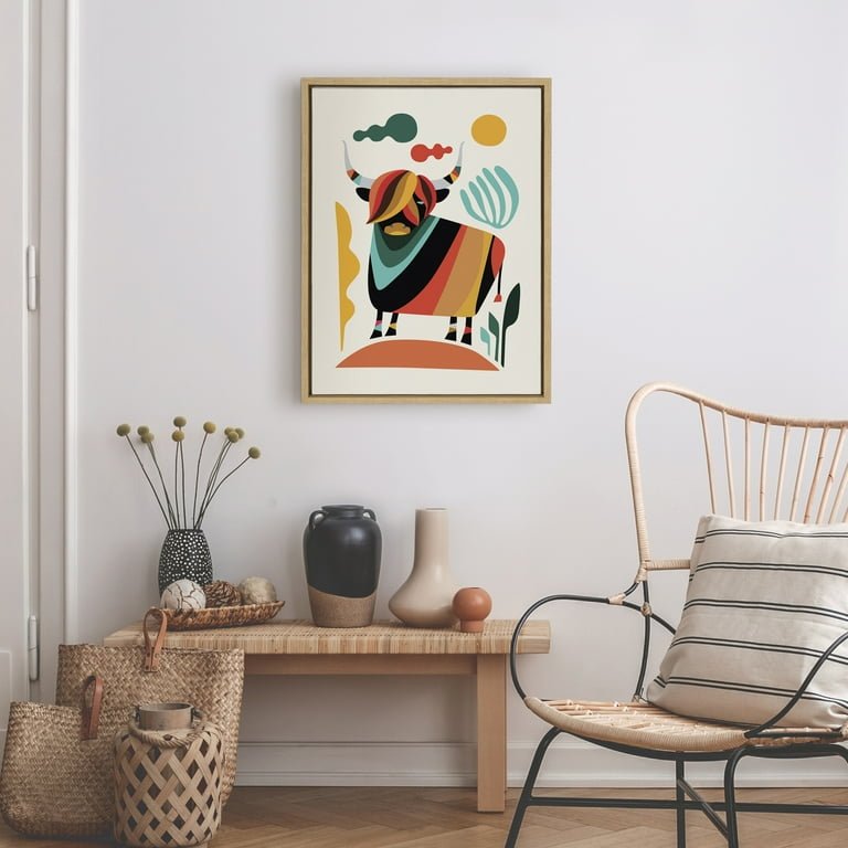 Animals & Insects Framed Canvas Art Print - From Where - 