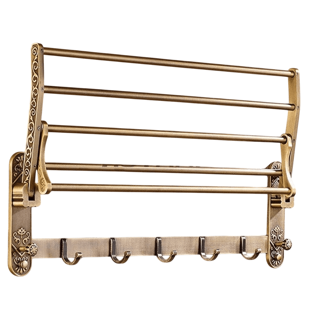 Antique Brass Bath Towel Rack - From Where - 