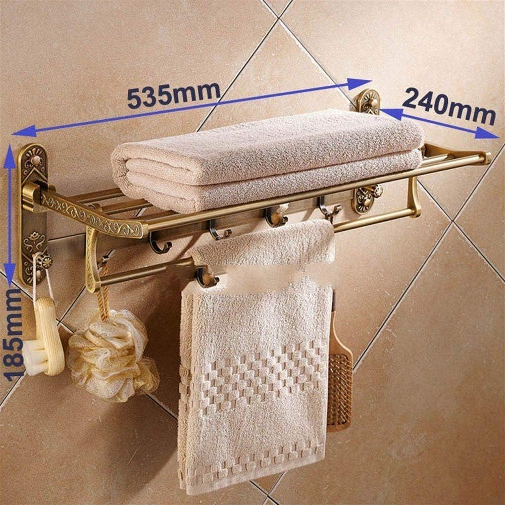 Antique Brass Bath Towel Rack - From Where - 