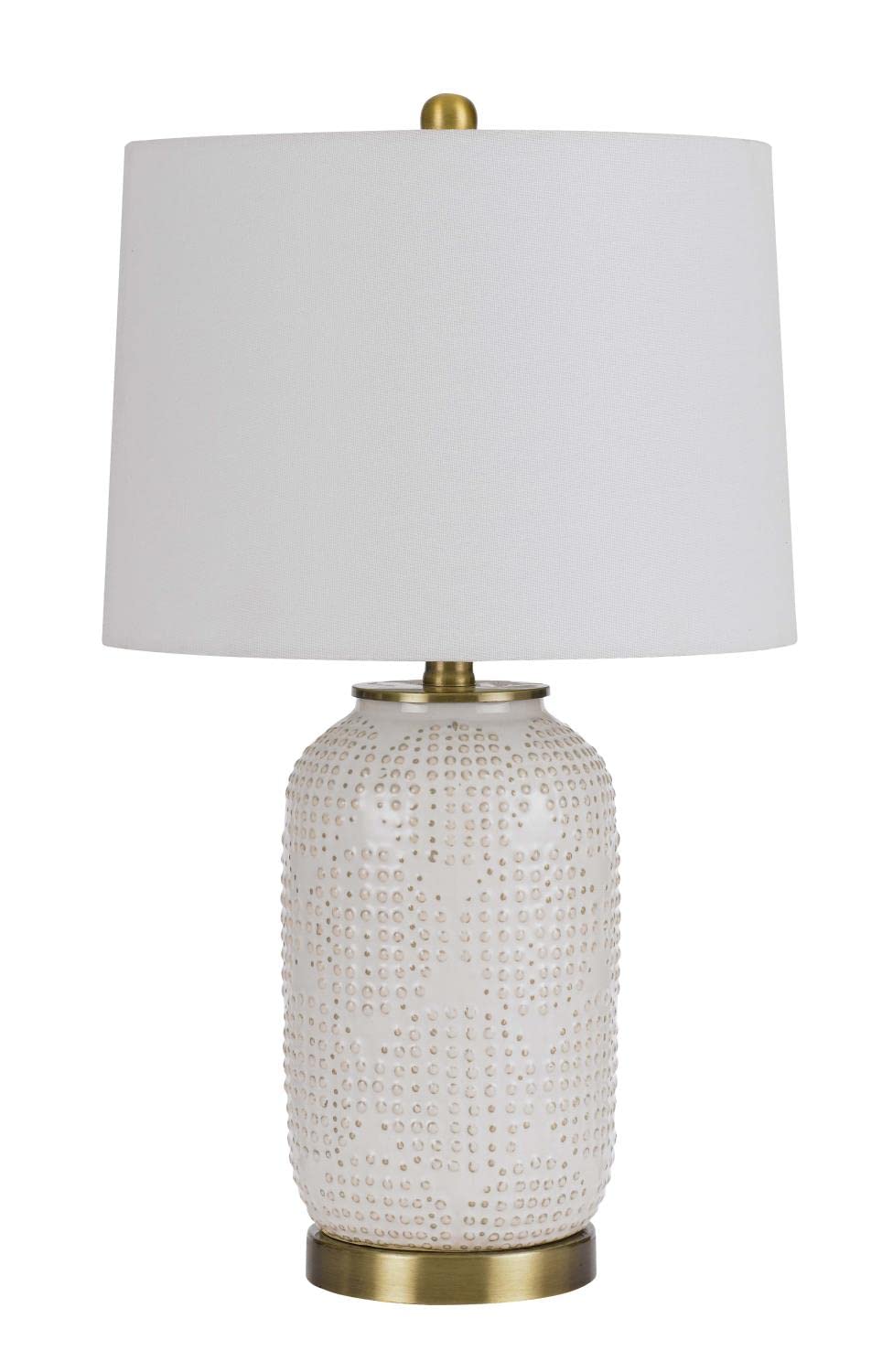 Antique Brass Ceramic Table lamp - From Where - 