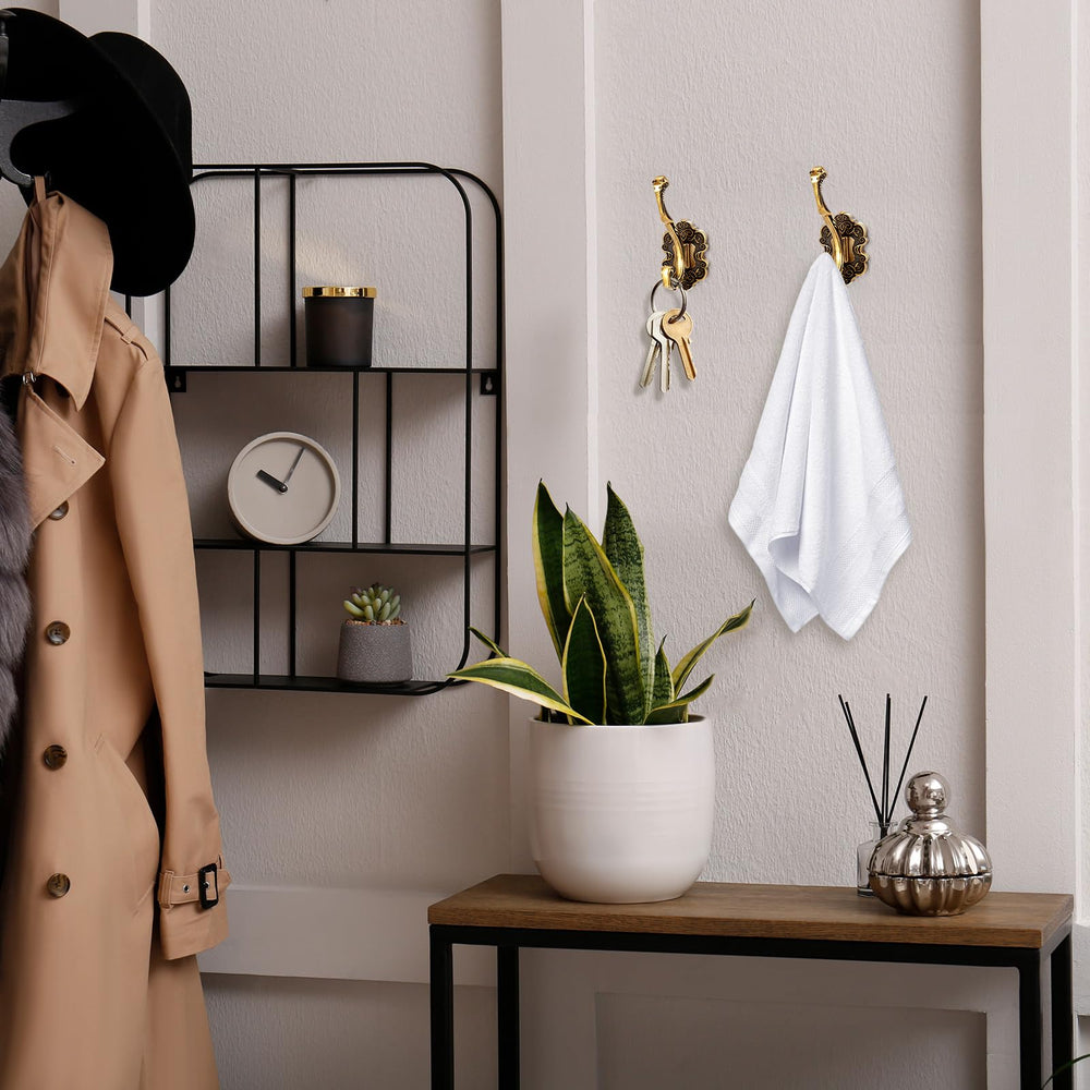 Antique Brass Wall Hooks (Set of 8) - From Where - 