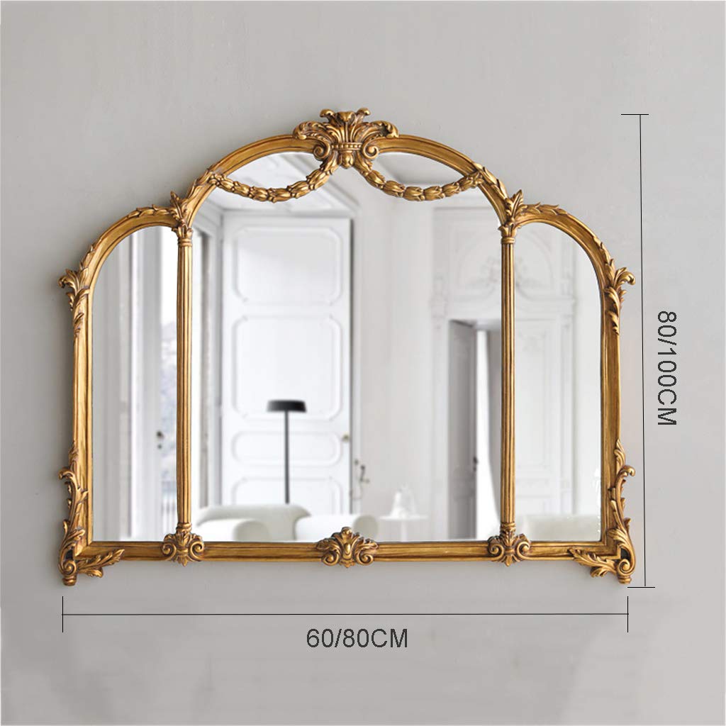 Antique Carved Tri - Fold Mirror - From Where - 