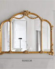 Antique Carved Tri - Fold Mirror - From Where - 