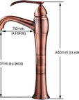 Antique Copper Basin Sink Faucet - From Where - 