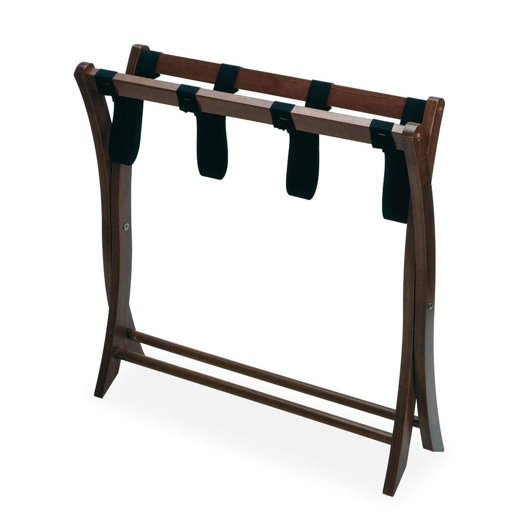 Antique Walnut Folding Luggage Rack - From Where - 