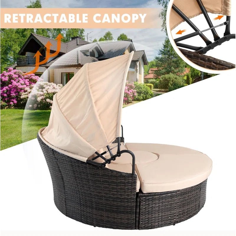 Antwan Wicker Patio Daybed - From Where - 