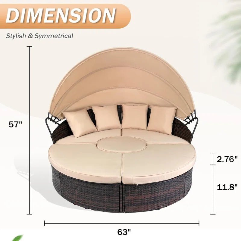 Antwan Wicker Patio Daybed - From Where - 