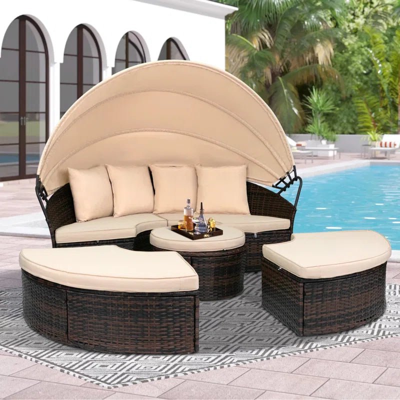Antwan Wicker Patio Daybed - From Where - 