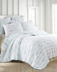 Aqua Breeze Full/Queen Quilt Set - From Where - 