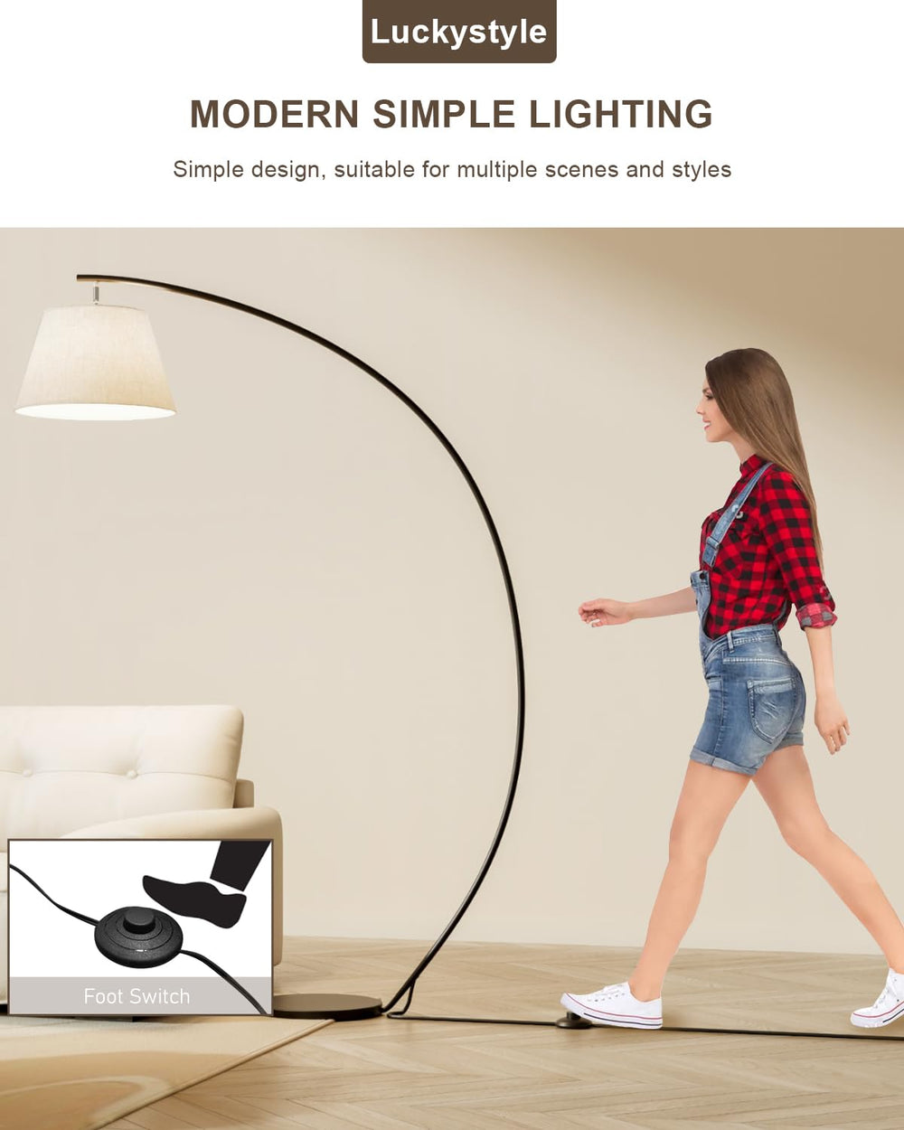 Arc Floor Lamps for Living Room - From Where - 