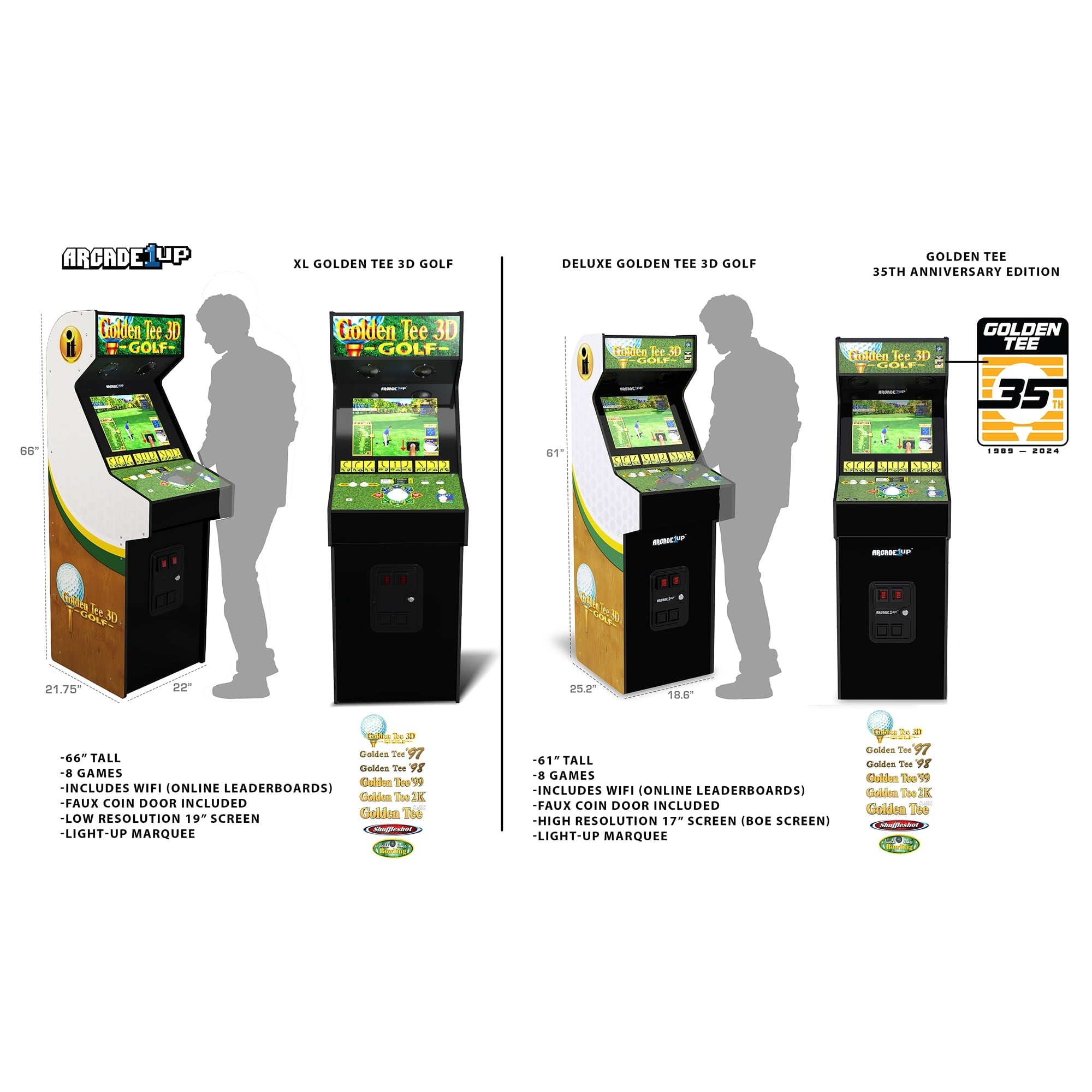 Arcade1Up Golden Tee Arcade Machine - From Where - 
