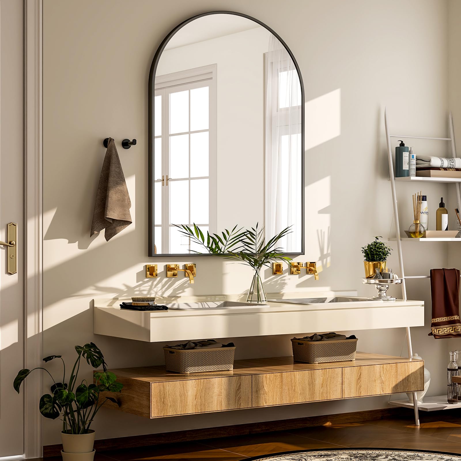Arched Wall Mounted Vanity Mirror - From Where - 