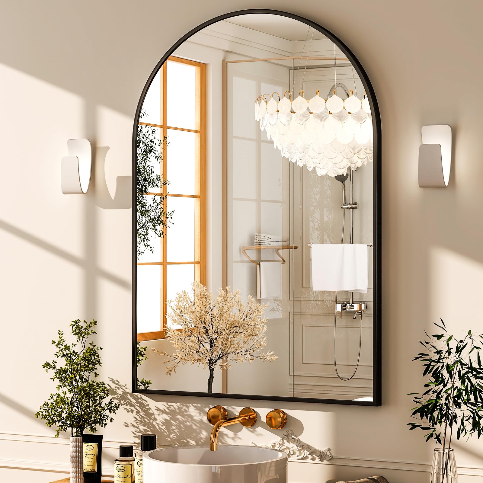 Arched Wall Mounted Vanity Mirror - From Where - 
