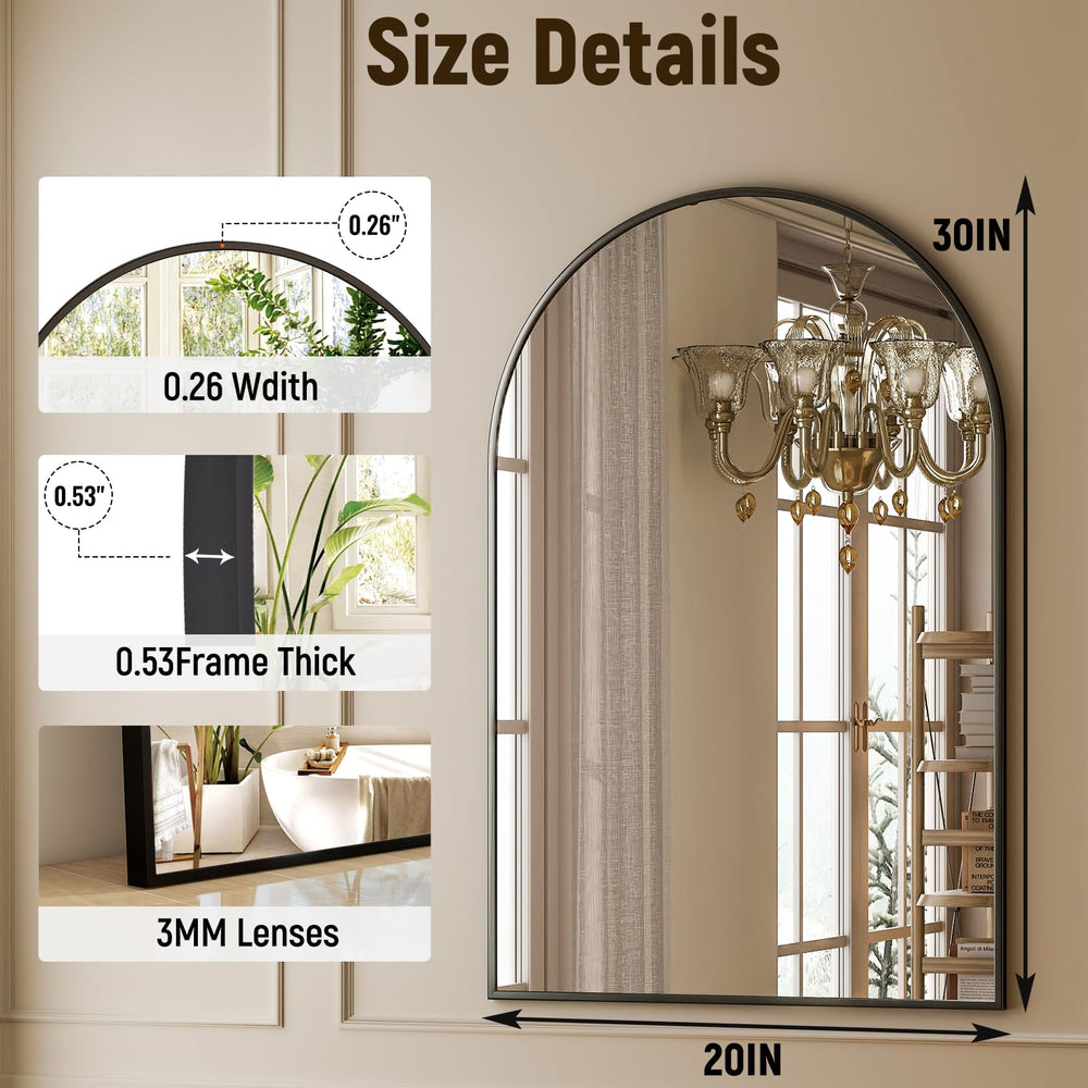 Arched Wall Mounted Vanity Mirror - From Where - 