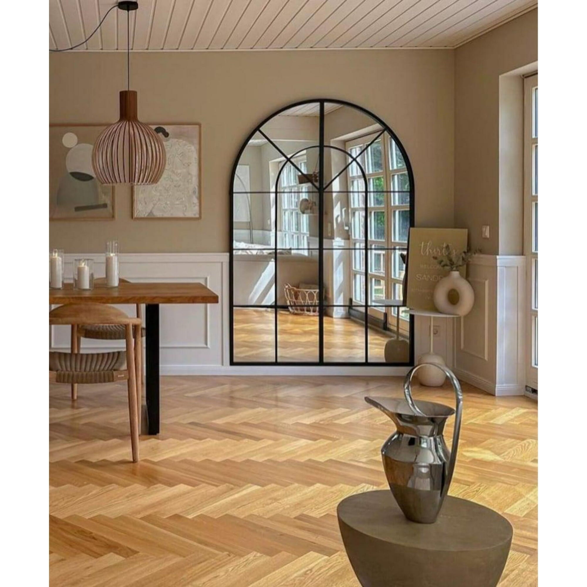 Arched Window Full Length Wall Mirror - From Where - 