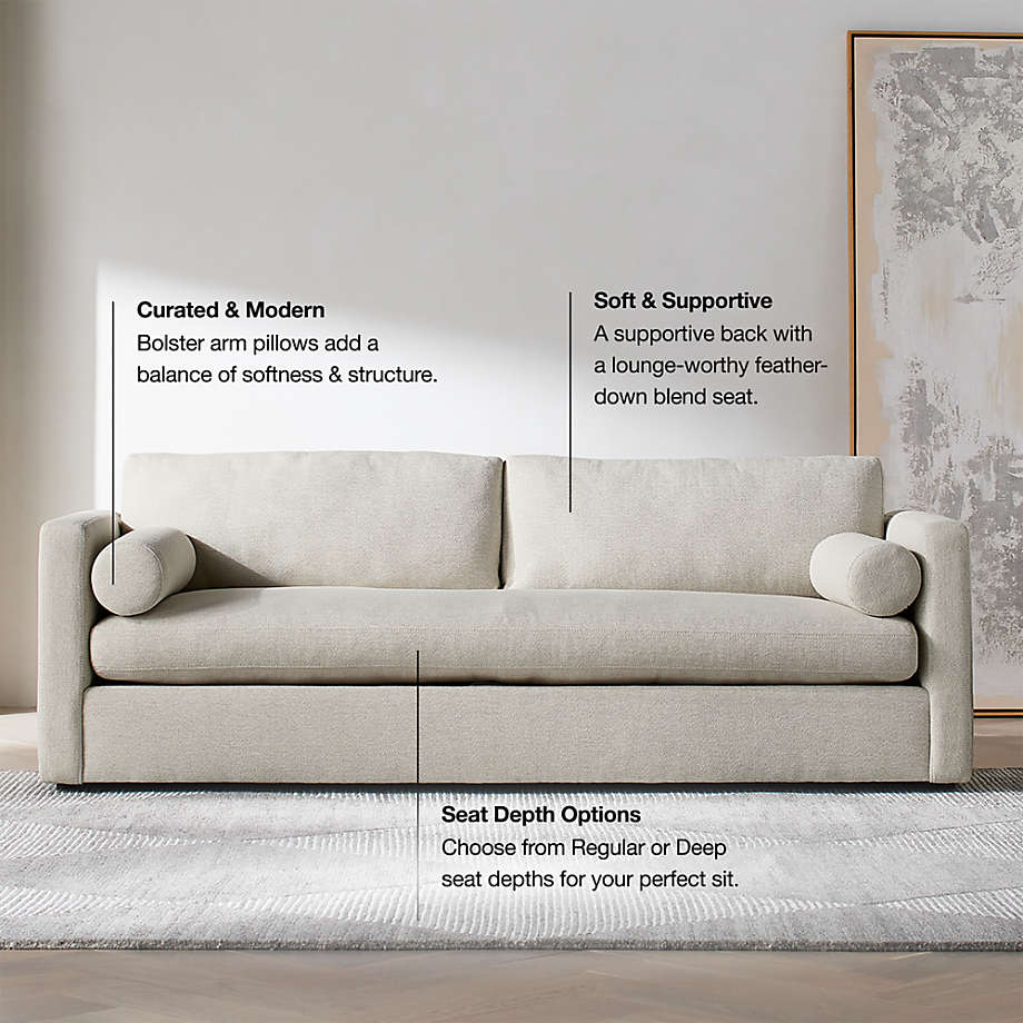 Aris Deep 88" Bench Sofa - From Where Finds - 