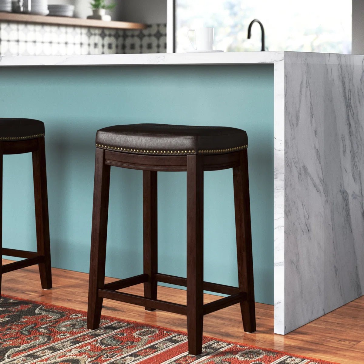 Arlyce Backless Counter Stool (Set of 2) - From Where - 