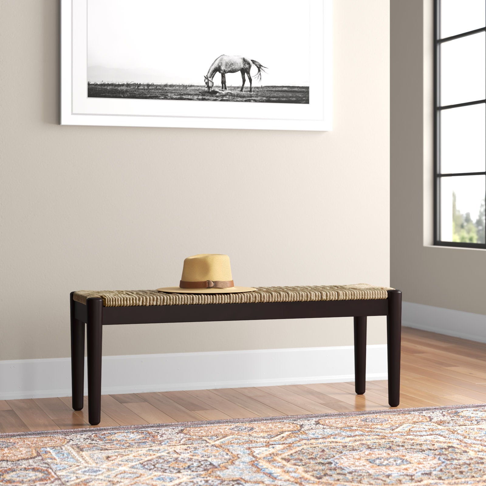 Arminia Solid Wood Bench - From Where - 
