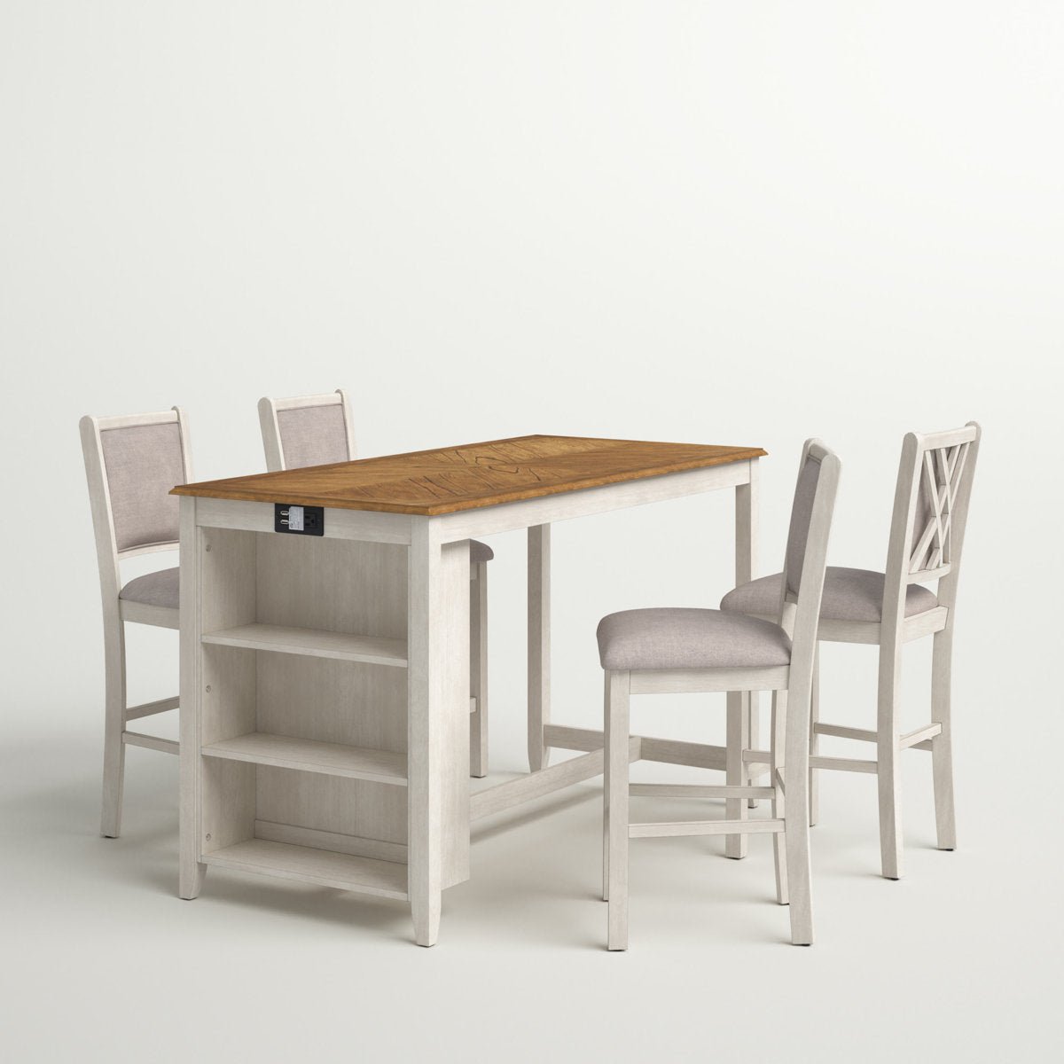 Arnott 5 - Piece Solid Wood Dining Set - From Where - 